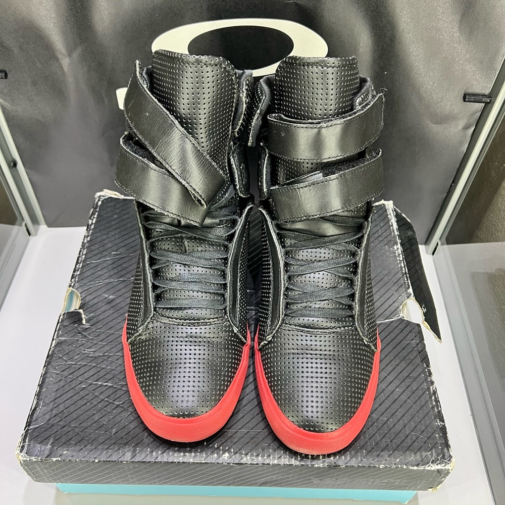Supra TK Society Black Perf leather “red carpet”